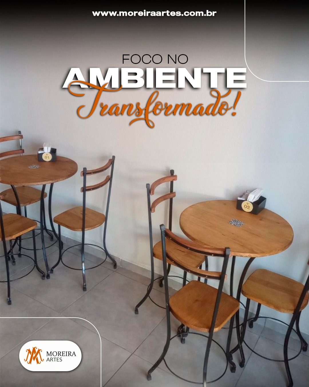 Obras, Serviços Urbanos e Meio Ambiente — bancos de praça e mobiliário urbano